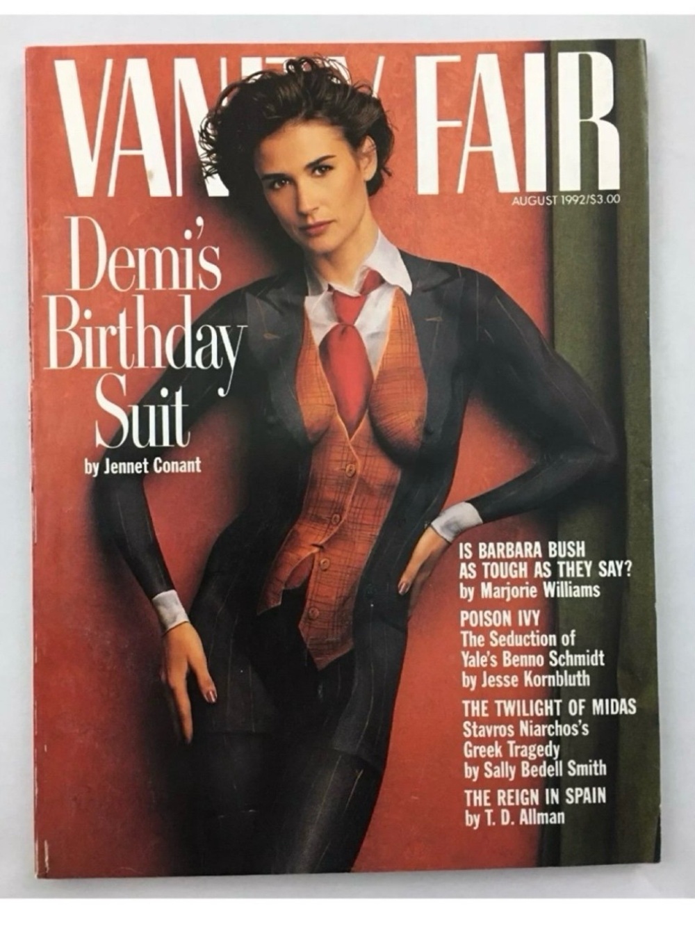 Vintage VANITY FAIR Magazine August 1992 DEMI MOORE